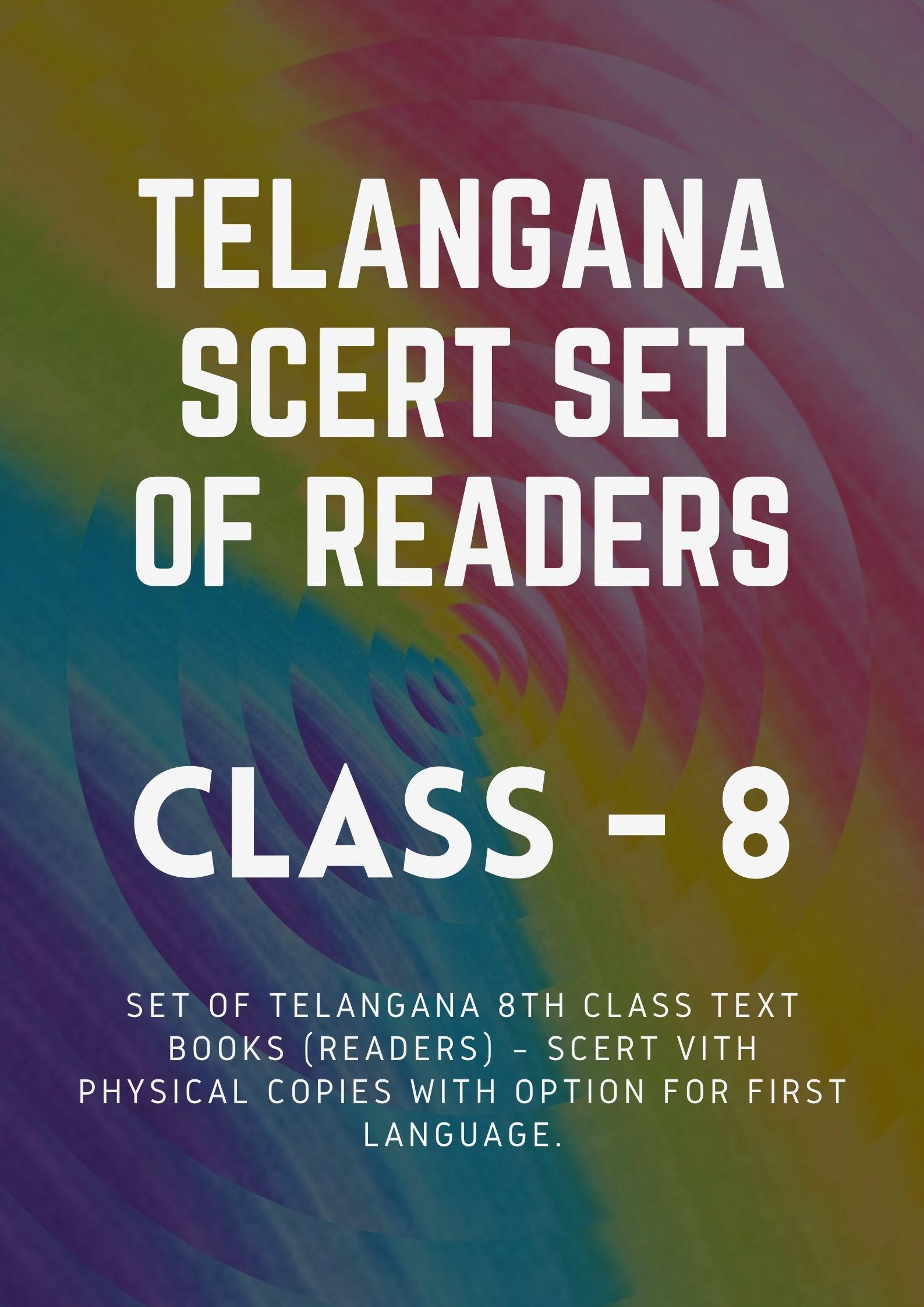 Set of Telangana 8th Class Text Books (Readers) - SCERT VIIIth - One